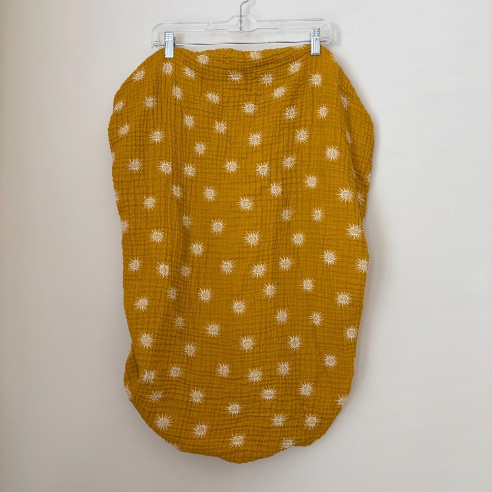 Babyletto Golden Hour Sun Print MINI Crib Sheet Certified Organic Muslin Cotton
